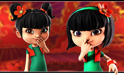 Machine à sous 3D Fa-Fa Twins de Betsoft Gaming !