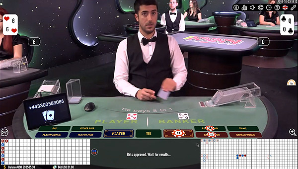 Jouer au Baccarat en Live avec croupier réel