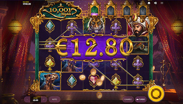 Jouer sur la machine à sous 10 001 Nights de Red Tiger, un jeu de casino en ligne 