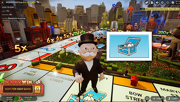 Jeu de casino Live Monopoly