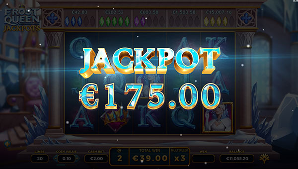 Remporter le jackpot progressif de la machine à sous Frost Queen Jackpots 