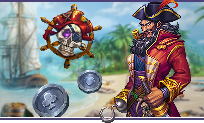 Captain's Quest - Treasure Island, jeu de casino Betsoft Gaming
