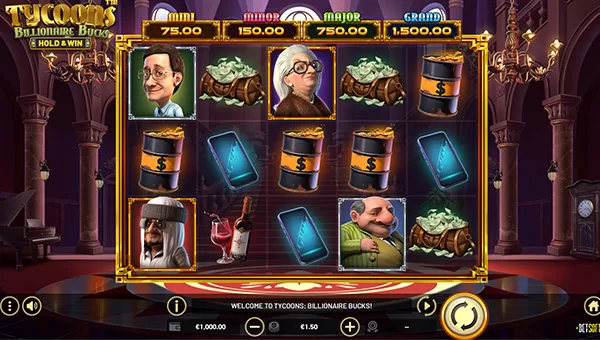 Gameplay bonus jeu casino Tycoons: Billionaire Bucks